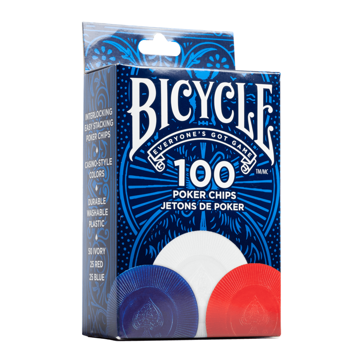 Bicycle Plastic Poker Chips 100 image 0